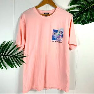 FOREVER 21 Men’s Pink “All The Way Up” Graphic Top